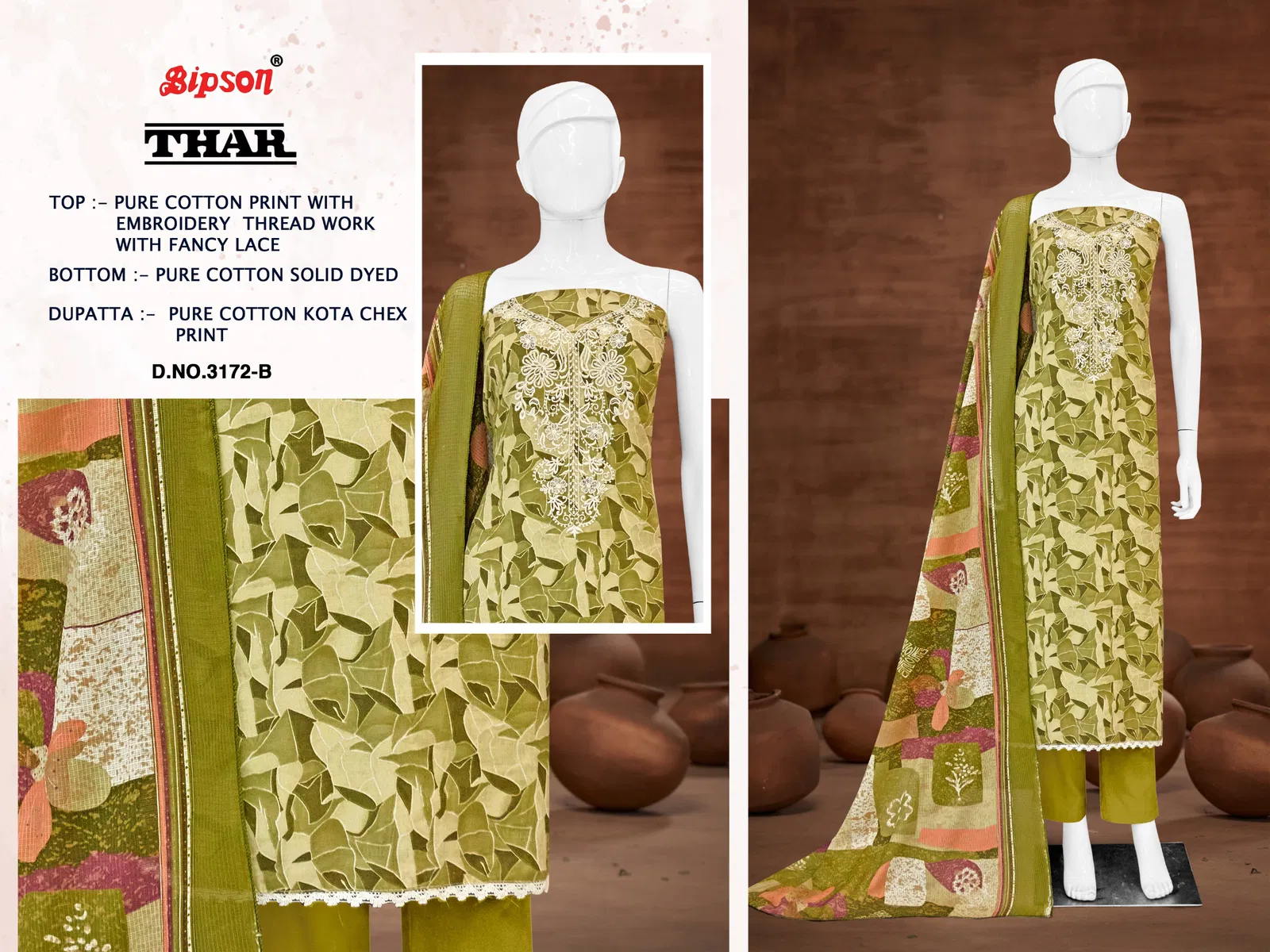 Thar 3172 By Bipson Cotton Printed Dress Material Wholesale Price In Surat